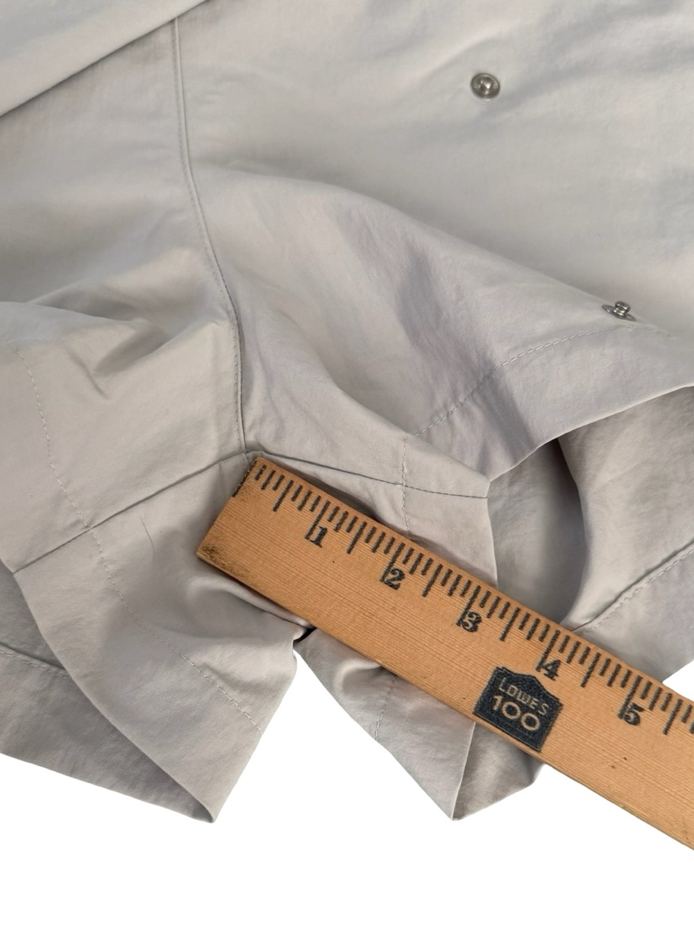 Nike Sportswear Essential Woven Skort Light Silver gray snap front Women’s small - Picture 5 of 14